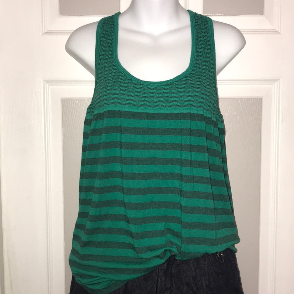 LE3NO USA Flowy Loose Racerback Tank Tunic